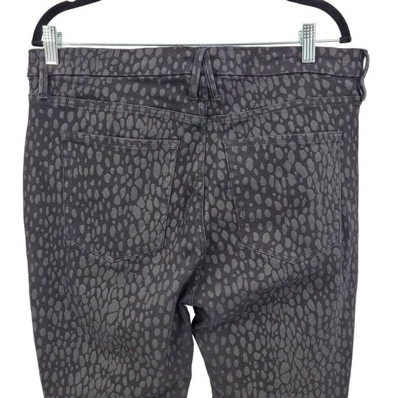 Good American Good Legs Crop Jeans 18 Black High Rise Dot Stretch City Baddie - Picture 7 of 9